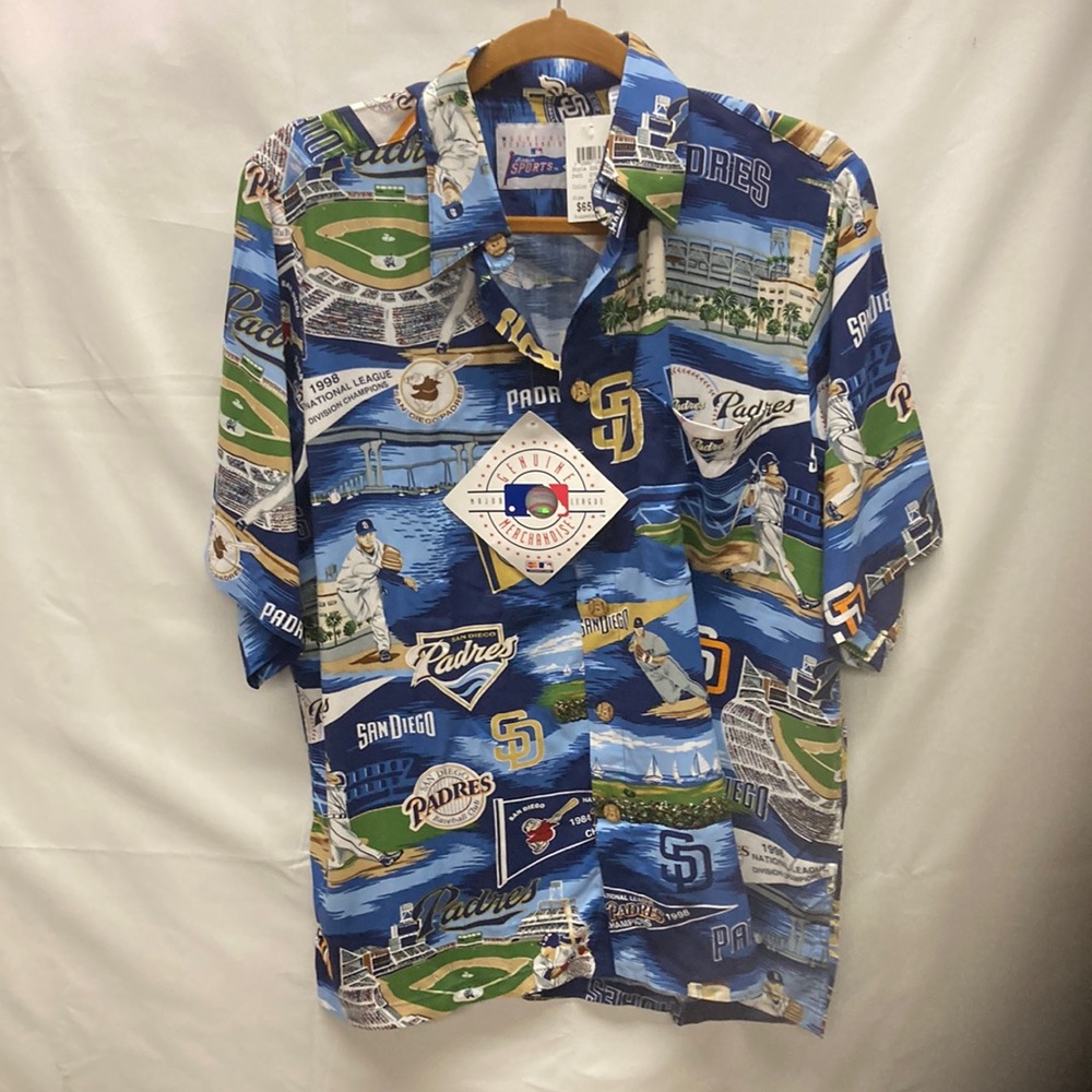 Rare Reyn Spooner Vintage Padres SD Shirt BRAND NEW Small #4218